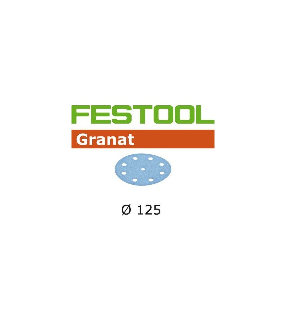 Festool Шлифовальные круги STF D125/8 P500 GR/100 Granat, KAINA BE PVM: 77.121, KODAS: 497178 | 001
