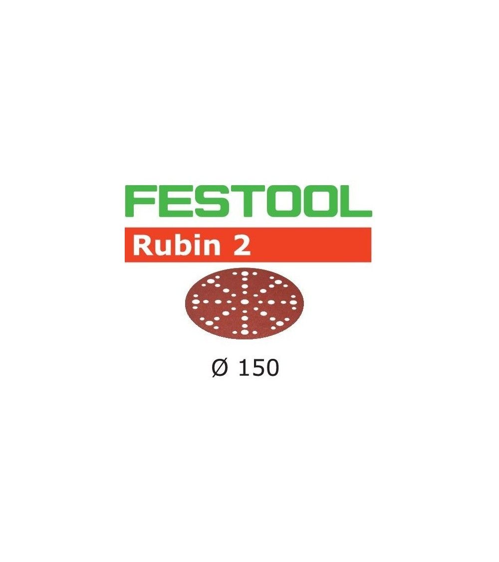 Festool Abrasive sheet STF D150/48 P60 RU2/50 Rubin 2, KAINA BE PVM: 53.568, KODAS: 575187 | 001