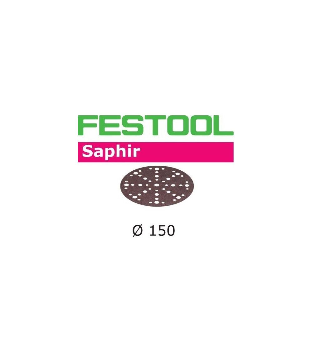 Festool Abrasive sheet STF-D150/48 P80 SA/25 Saphir, KAINA BE PVM: 53.568, KODAS: 575197 | 001