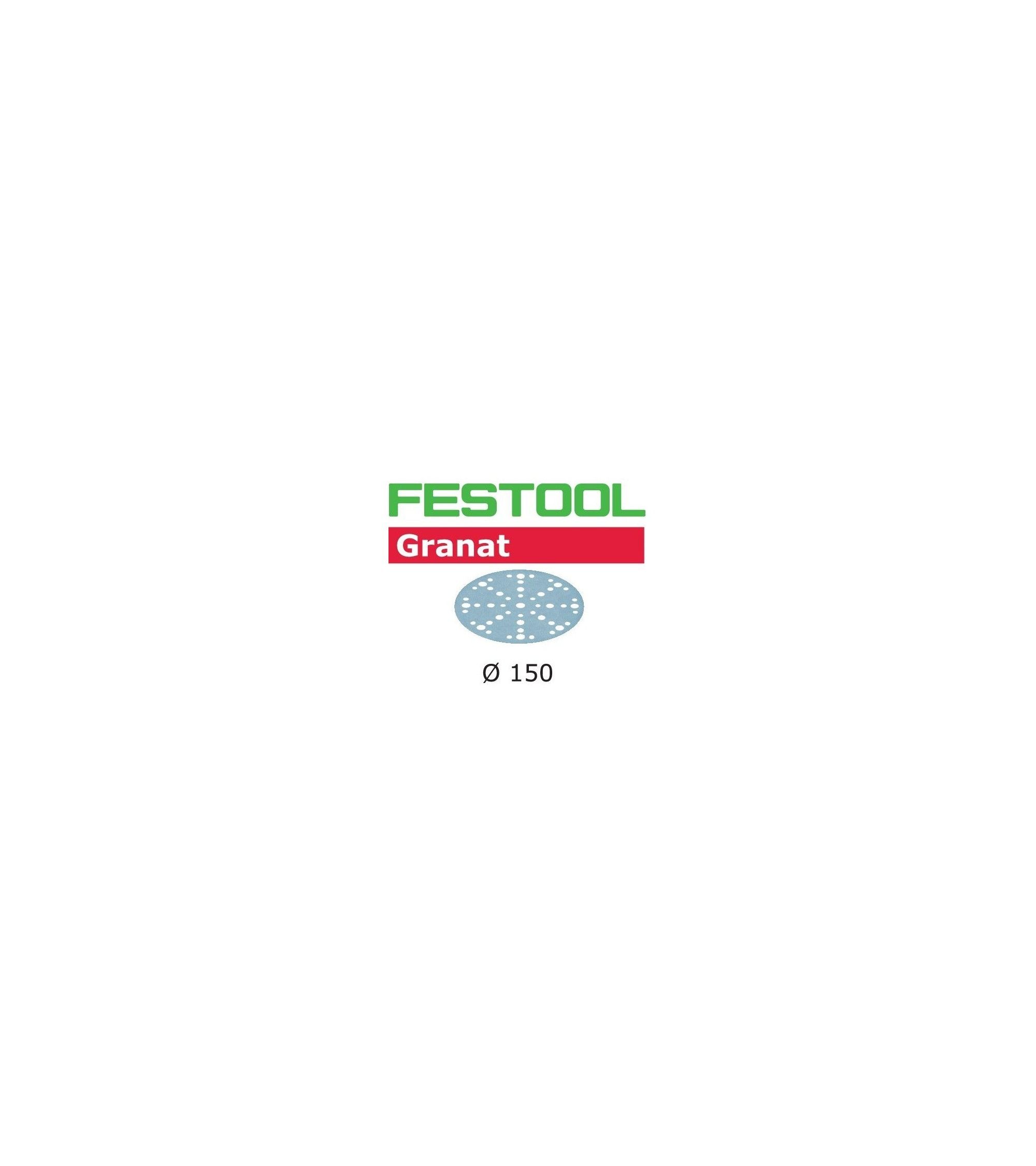 Festool Abrasive sheet STF D150/48 P80 GR/50 Granat, KAINA BE PVM: 49.869, KODAS: 575162 | 001