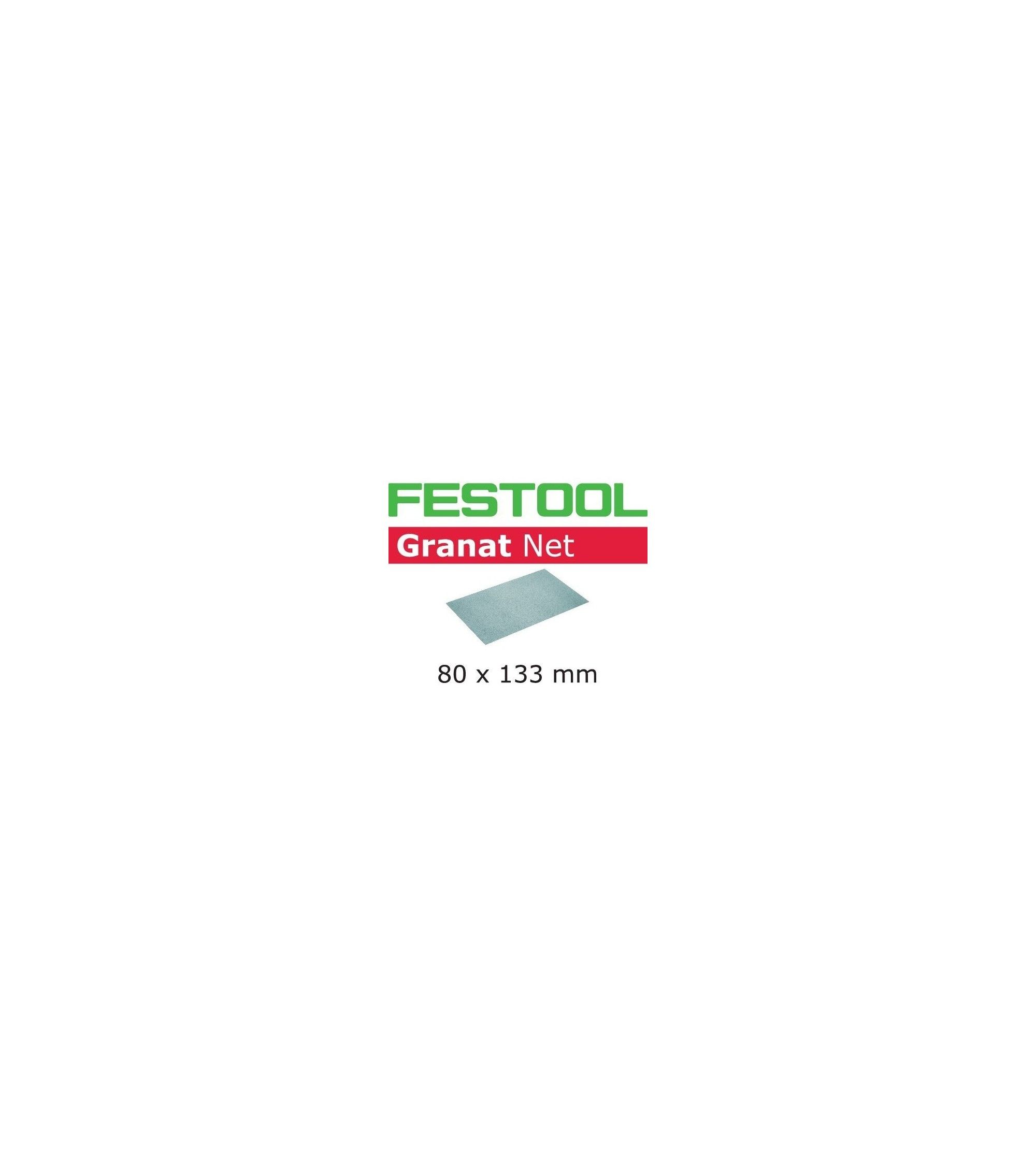 Festool Abrasive net STF 80x133 P400 GR NET/50 Granat Net, KAINA BE PVM: 42.363, KODAS: 203293 | 001