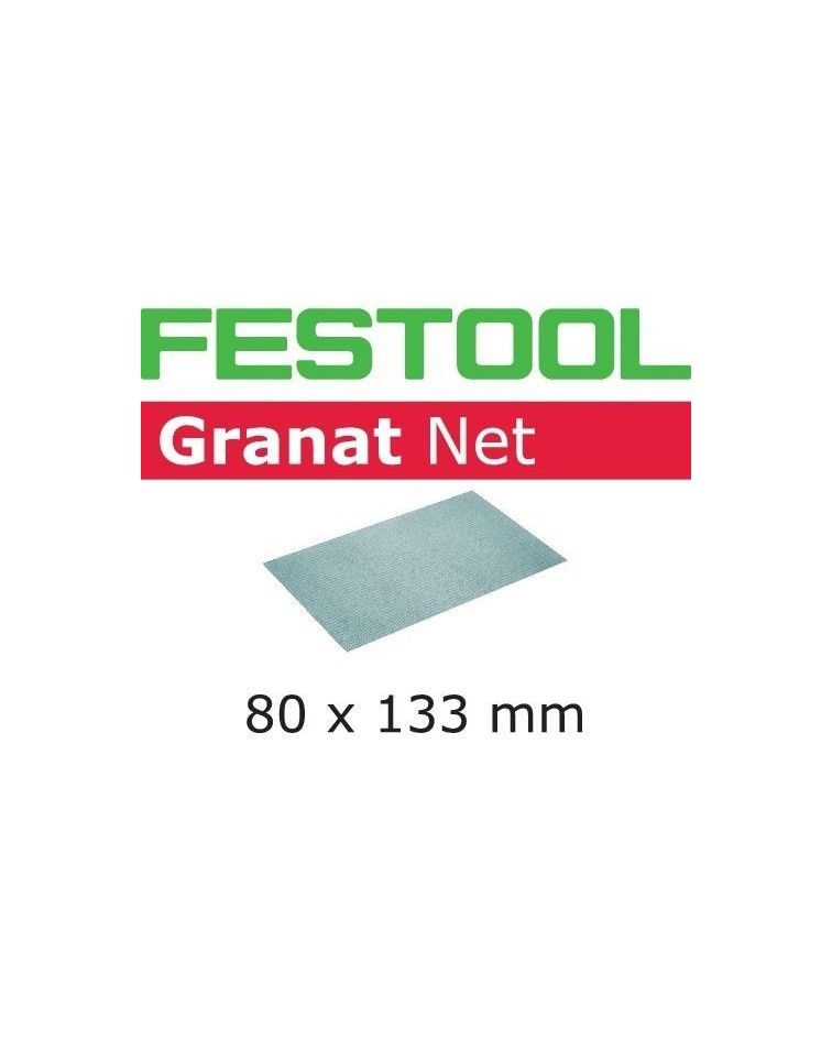 Festool Abrasive net STF 80x133 P100 GR NET/50 Granat Net, KAINA BE PVM: 42.363, KODAS: 203286 | 001