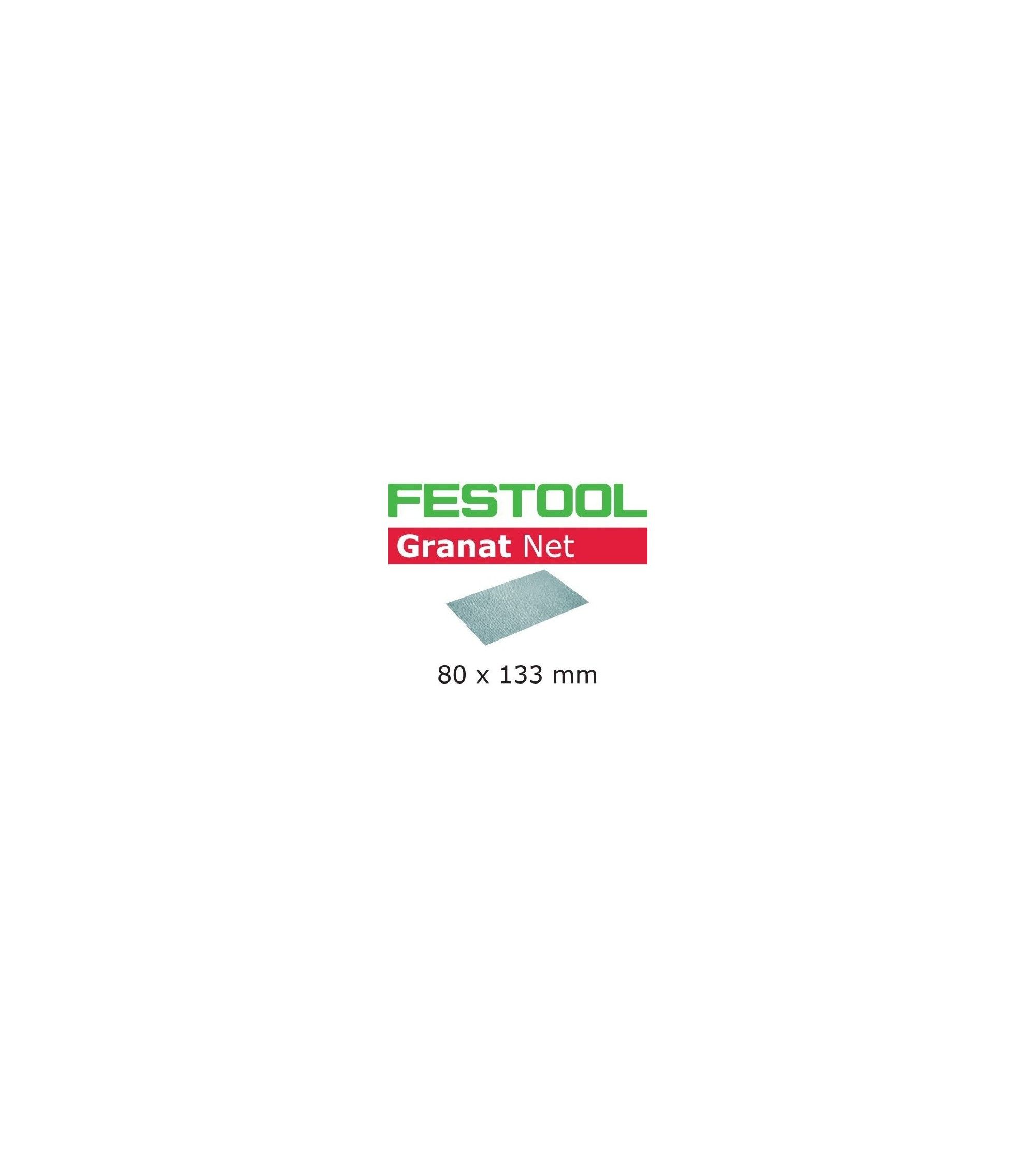 Festool Abrasive net STF 80x133 P240 GR NET/50 Granat Net, KAINA BE PVM: 42.363, KODAS: 203291 | 001