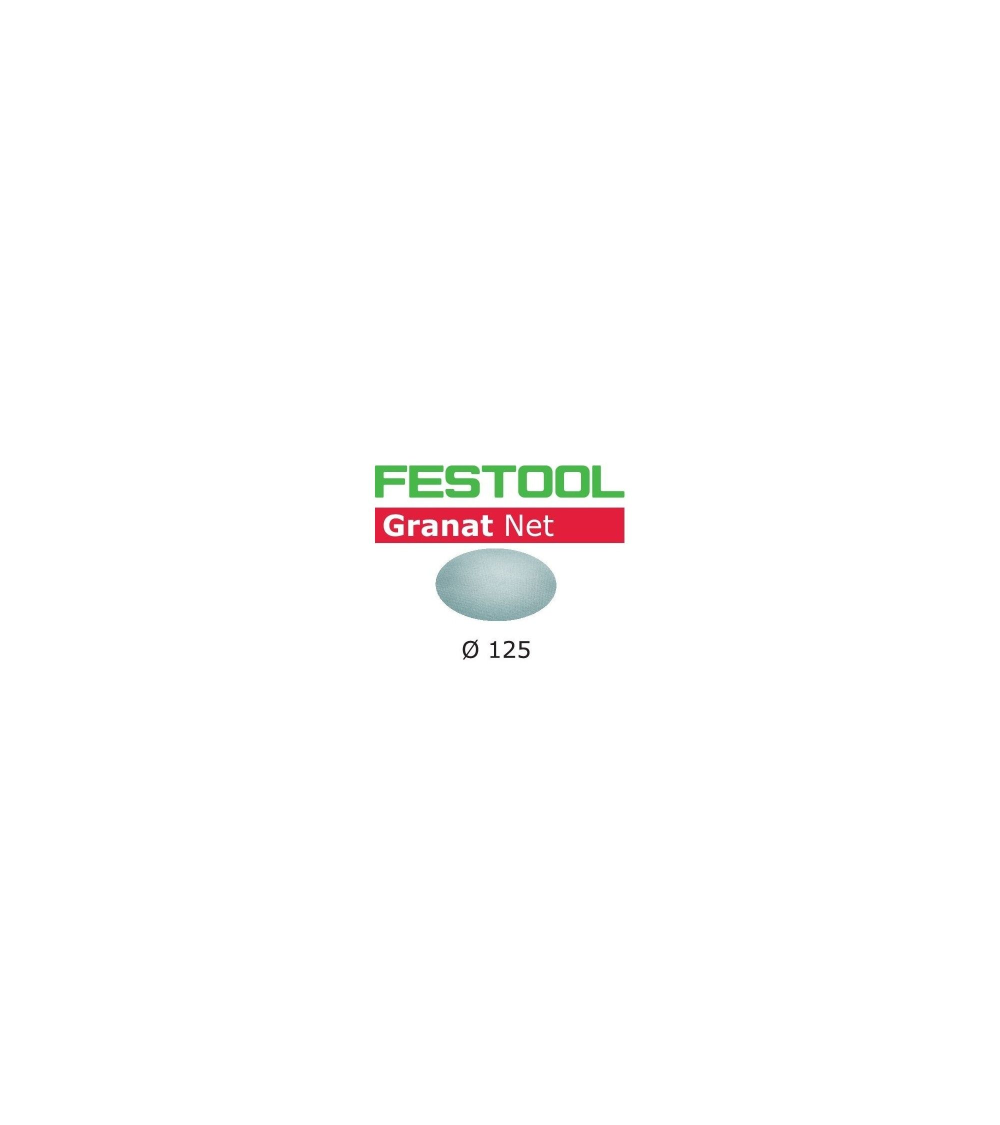 Festool Abrasive net STF D125 P120 GR NET/50 Granat Net, KAINA BE PVM: 54.81, KODAS: 203296 | 001