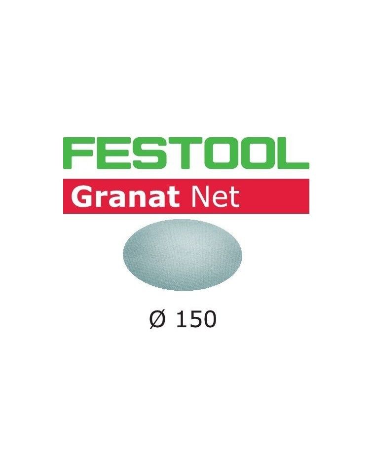 Festool Šlifavimo tinkleliai Granat Net STF D150 P150 GR NET/50, KAINA BE PVM: 60.147, KODAS: 203306 | 001