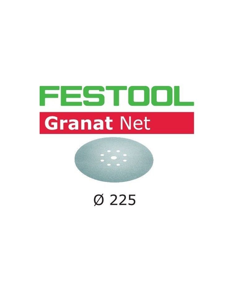 Festool Abrasive net STF D225 P180 GR NET/25 Granat Net, KAINA BE PVM: 66.429, KODAS: 203316 | 001