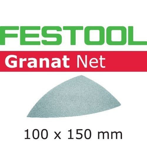 Festool Шлифовальный материал на сетчатой основе STF DELTA P100 GR NET/50 Granat Net, KAINA BE PVM: 49.77, KODAS: 203321 | 001