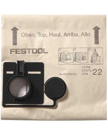 Festool Мешок-пылесборник FIS-CT 33/5, KAINA BE PVM: 49.257, KODAS: 452971 | 001