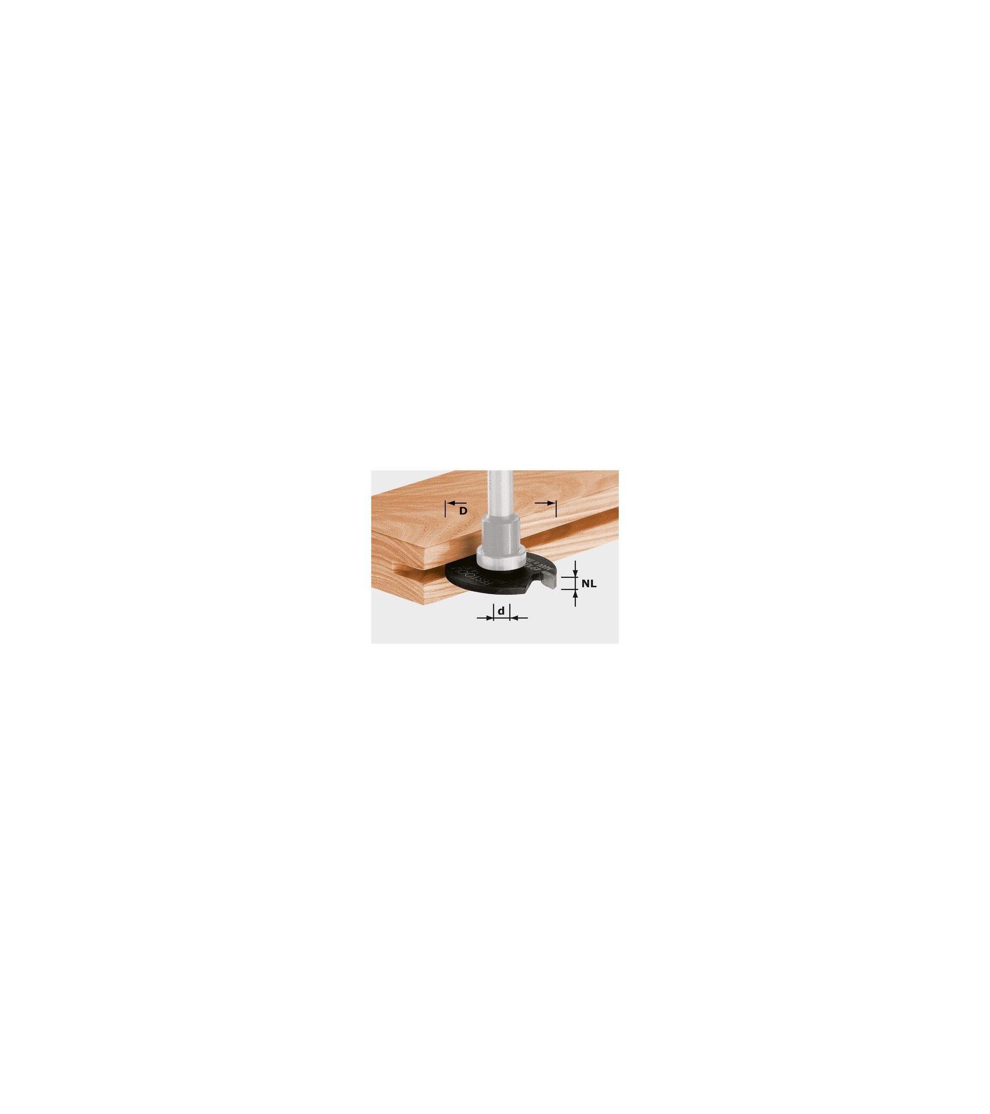 Festool Disk groove cutter HW D40x5, KAINA BE PVM: 25.092, KODAS: 491060 | 001