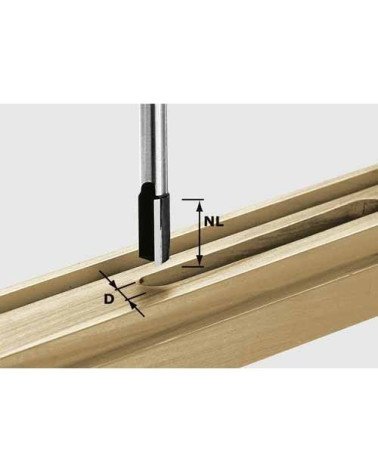 Festool Фреза пазовая HW S8 D8/30, KAINA BE PVM: 42.363, KODAS: 491647 | 001