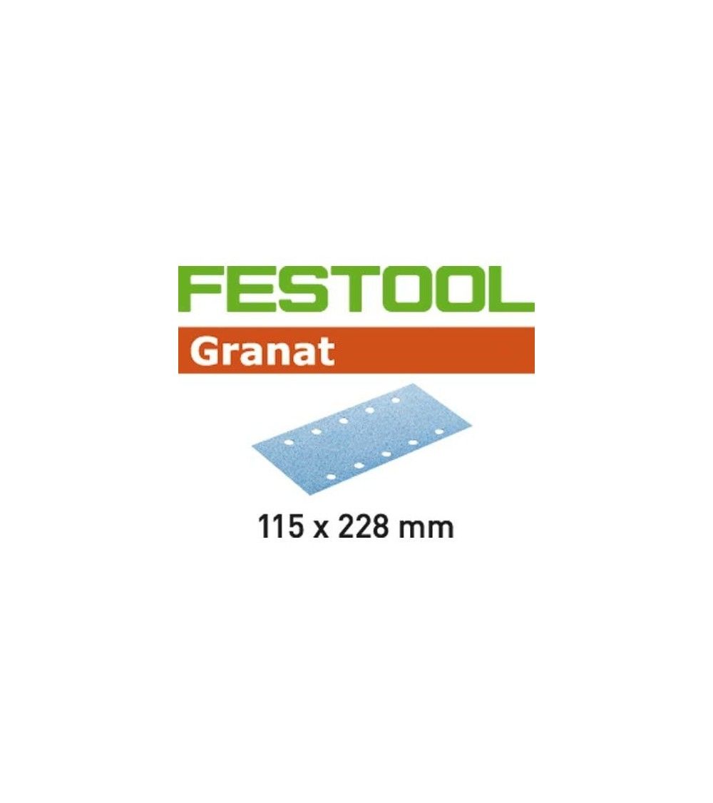 Festool Abrasive sheet STF 115X228 P80 GR/50 Granat, KAINA BE PVM: 56.862, KODAS: 498946 | 001