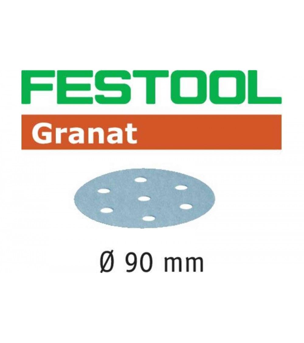 Festool Abrasive sheet STF D90/6 P320 GR/100 Granat, KAINA BE PVM: 50.076, KODAS: 497372 | 001