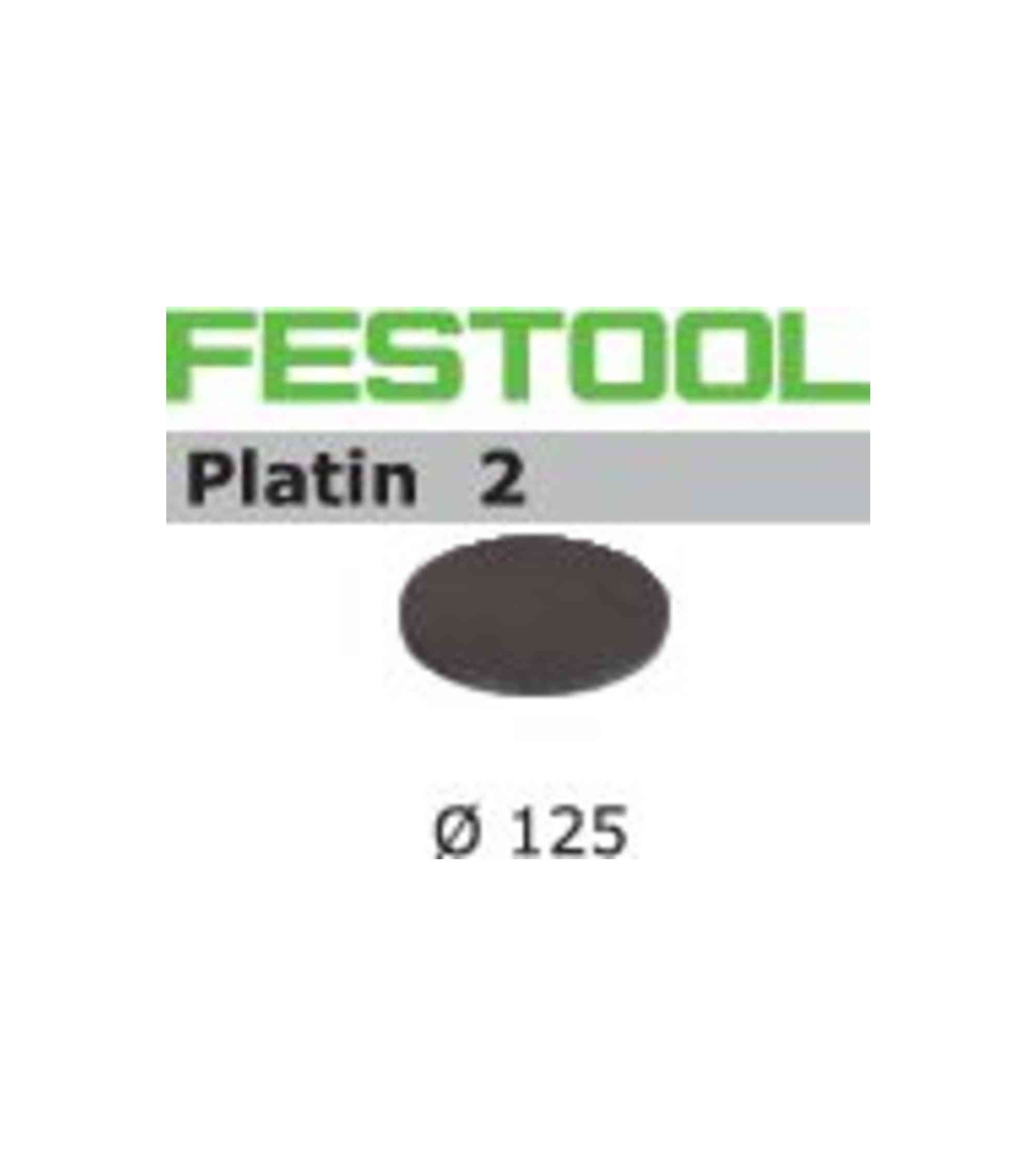 Festool Abrasive sheet STF D125/0 S500 PL2/15 Platin 2, KAINA BE PVM: 44.829, KODAS: 492374 | 001