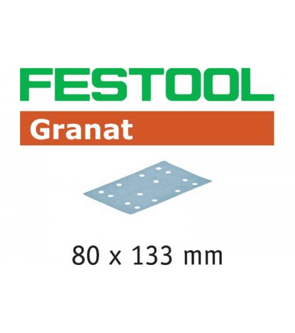 Festool Abrasive sheet STF 80x133 P180 GR/10 Granat, KAINA BE PVM: 8.739, KODAS: 497130 | 001