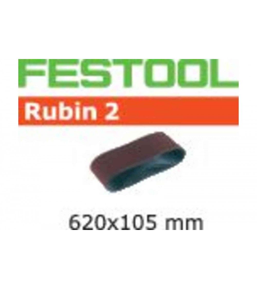 Festool Abrasive belt L620X105-P80 RU2/10 Rubin 2, KAINA BE PVM: 35.982, KODAS: 499151 | 001