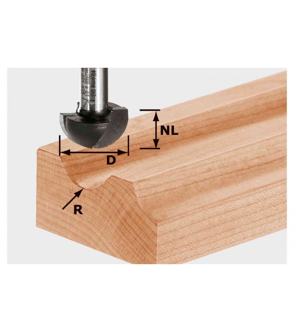 Festool Flute cutter HW S8 R6,35, KAINA BE PVM: 36.198, KODAS: 490984 | 001