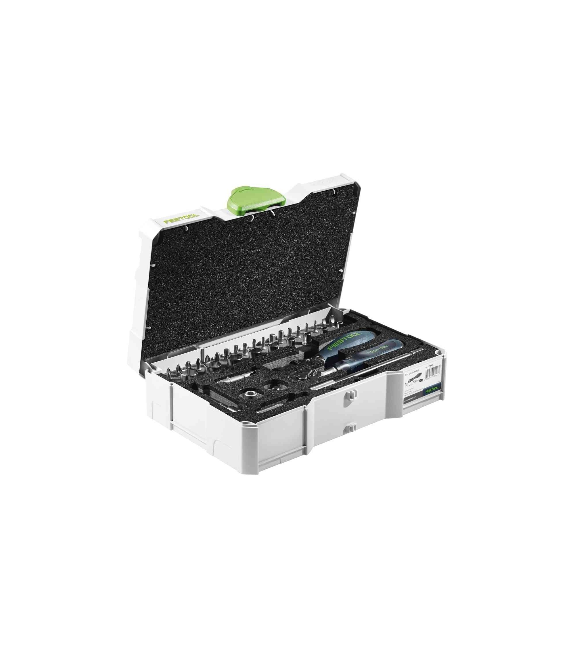 Festool Ratchet set 1/4"-CE RA-Set 36, KAINA BE PVM: 151.974, KODAS: 497881 | 001