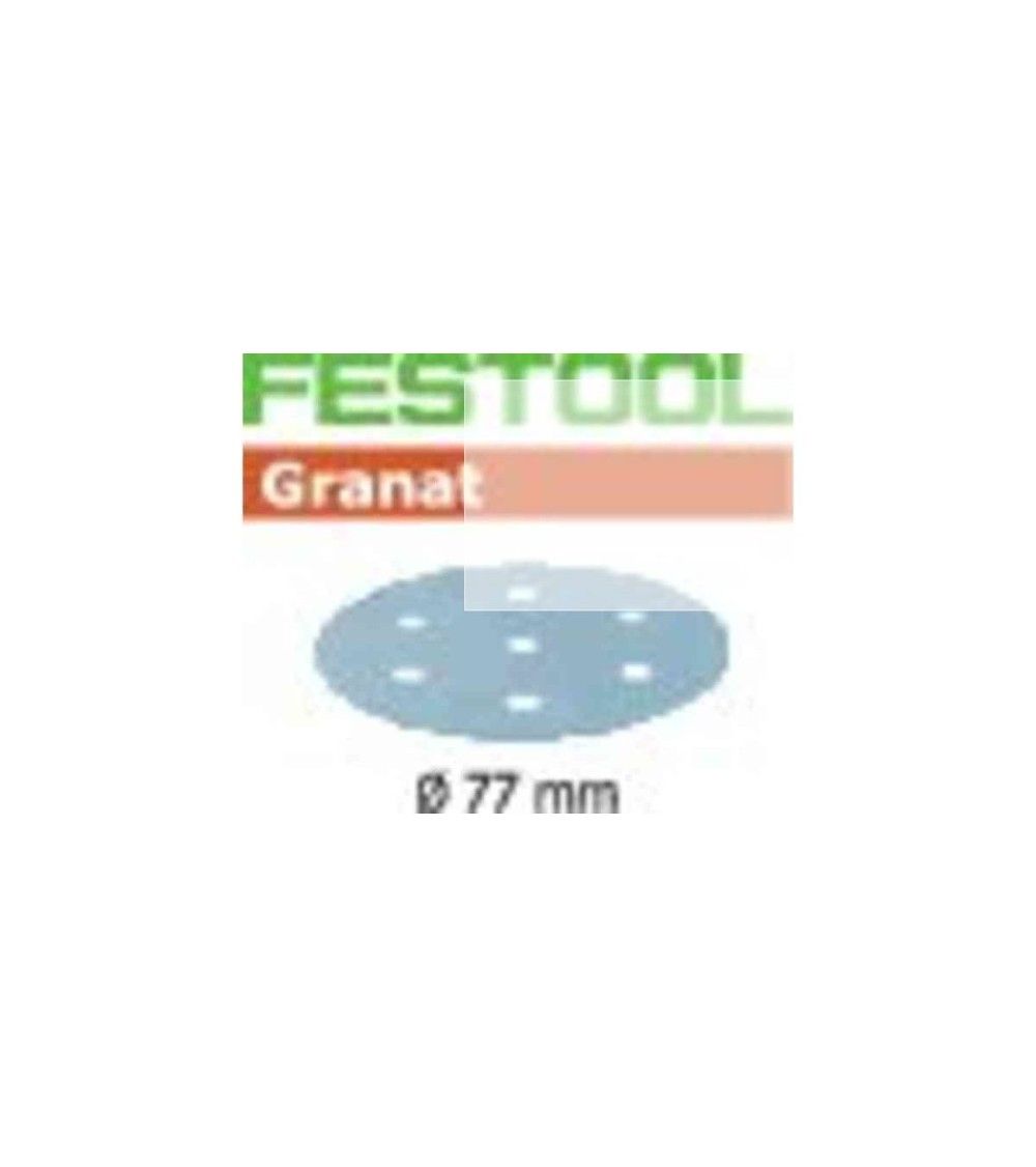 Festool Šlifavimo lapelis Granat STF D77/6 P120 GR/50, KAINA BE PVM: 23.85, KODAS: 497406 | 001