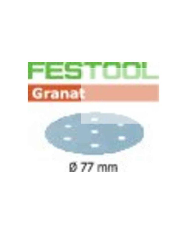 Festool Abrasive sheet STF D77/6 P120 GR/50 Granat, KAINA BE PVM: 23.85, KODAS: 497406 | 001