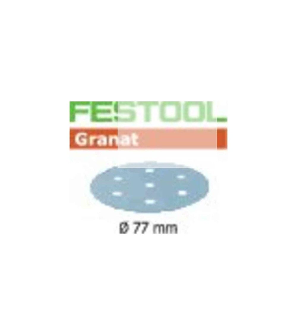 Festool Šlifavimo lapelis Granat STF D77/6 P240 GR/50, KAINA BE PVM: 23.85, KODAS: 497409 | 001