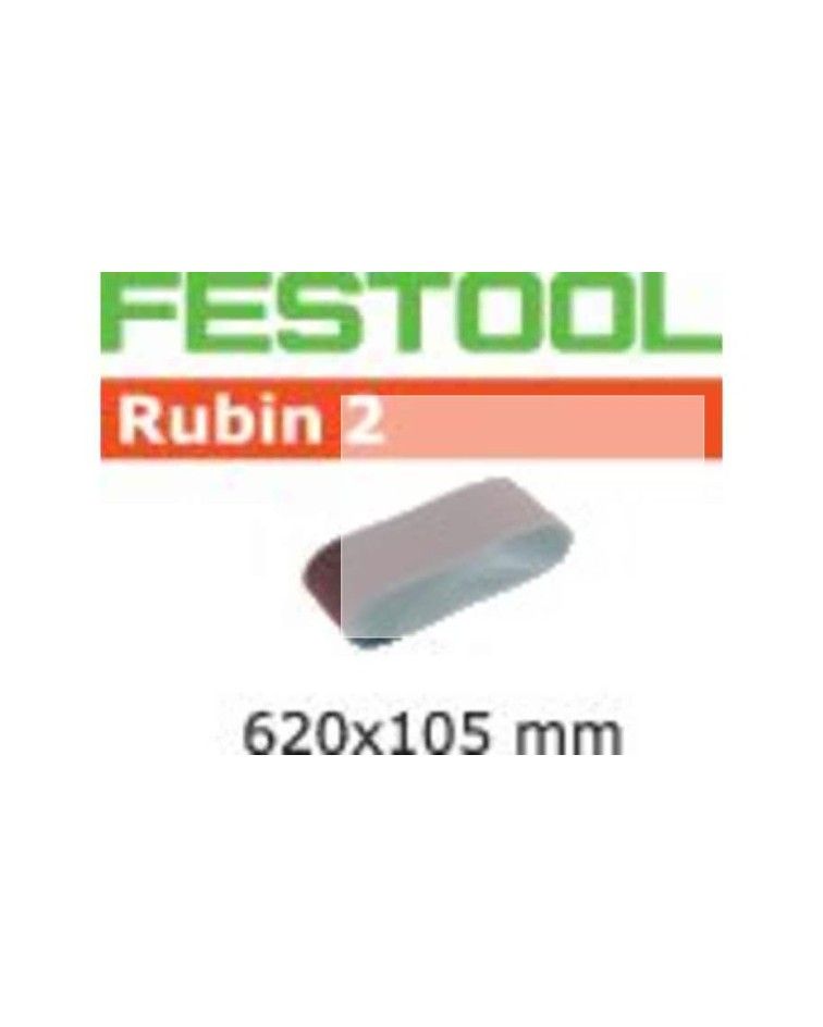 Festool Abrasive belt L620X105-P60 RU2/10 Rubin 2, KAINA BE PVM: 38.565, KODAS: 499150 | 001