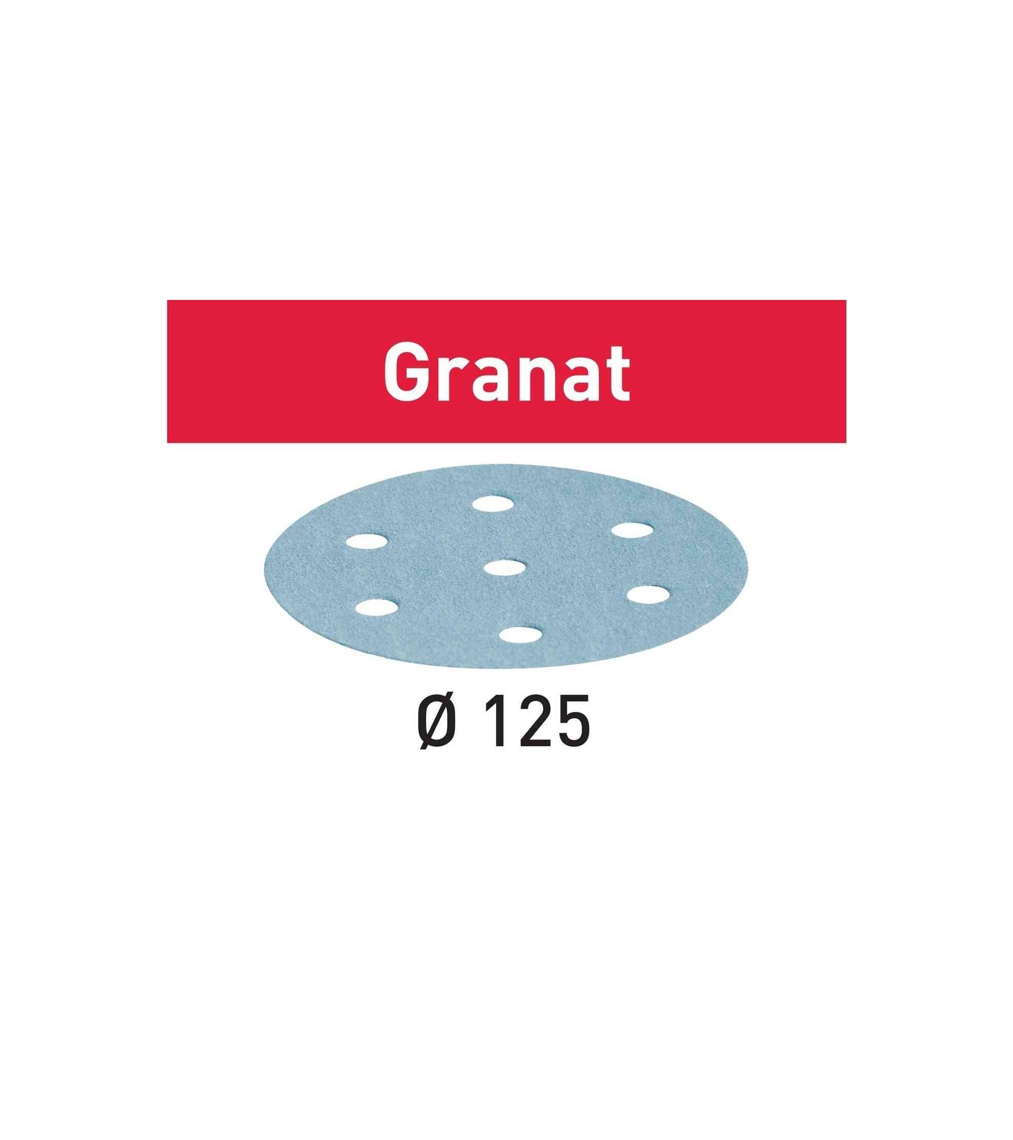 Festool Abrasive sheet STF D125/8 P60 GR/10 Granat, KAINA BE PVM: 15.624, KODAS: 497146 | 001