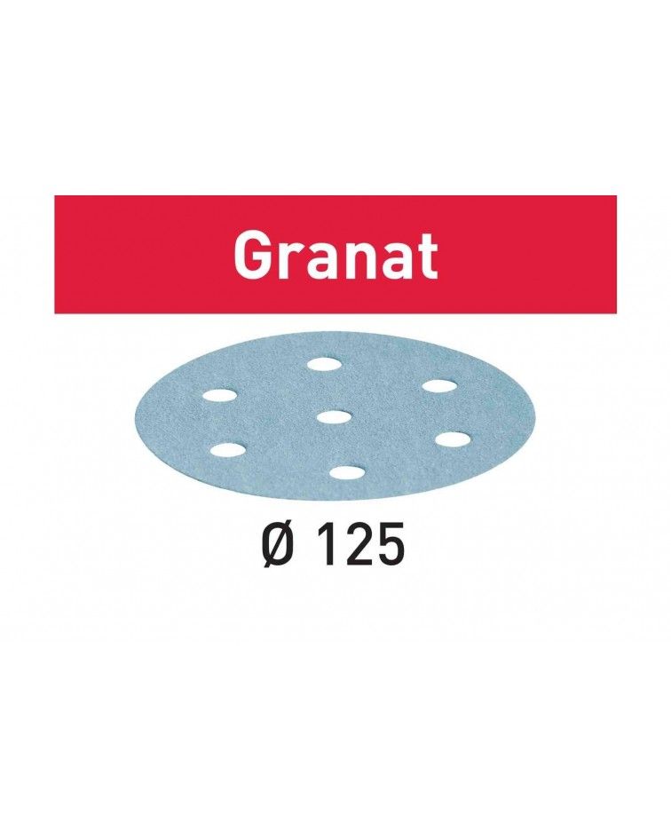 Festool Abrasive sheet STF D125/8 P60 GR/10 Granat, KAINA BE PVM: 15.624, KODAS: 497146 | 001