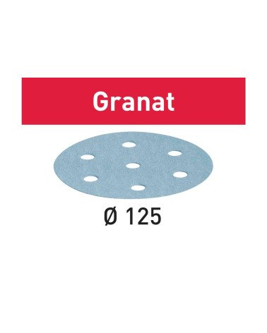 Festool Шлифовальные круги STF D125/8 P120 GR/10 Granat, KAINA BE PVM: 12.546, KODAS: 497148 | 001