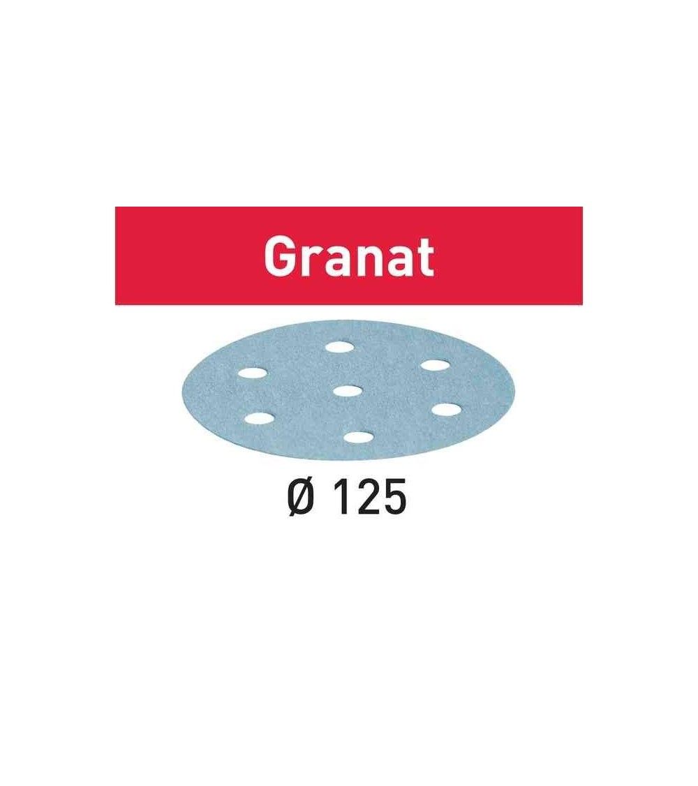 Festool Abrasive sheet STF D125/8 P180 GR/10 Granat, KAINA BE PVM: 12.546, KODAS: 497149 | 001