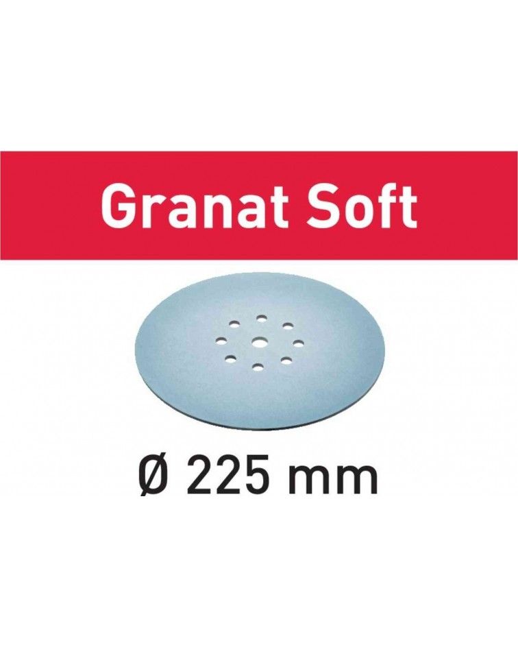 Festool Abrasive sheet STF D225 P150 GR S/25 Granat Soft, KAINA BE PVM: 99.225, KODAS: 204224 | 001