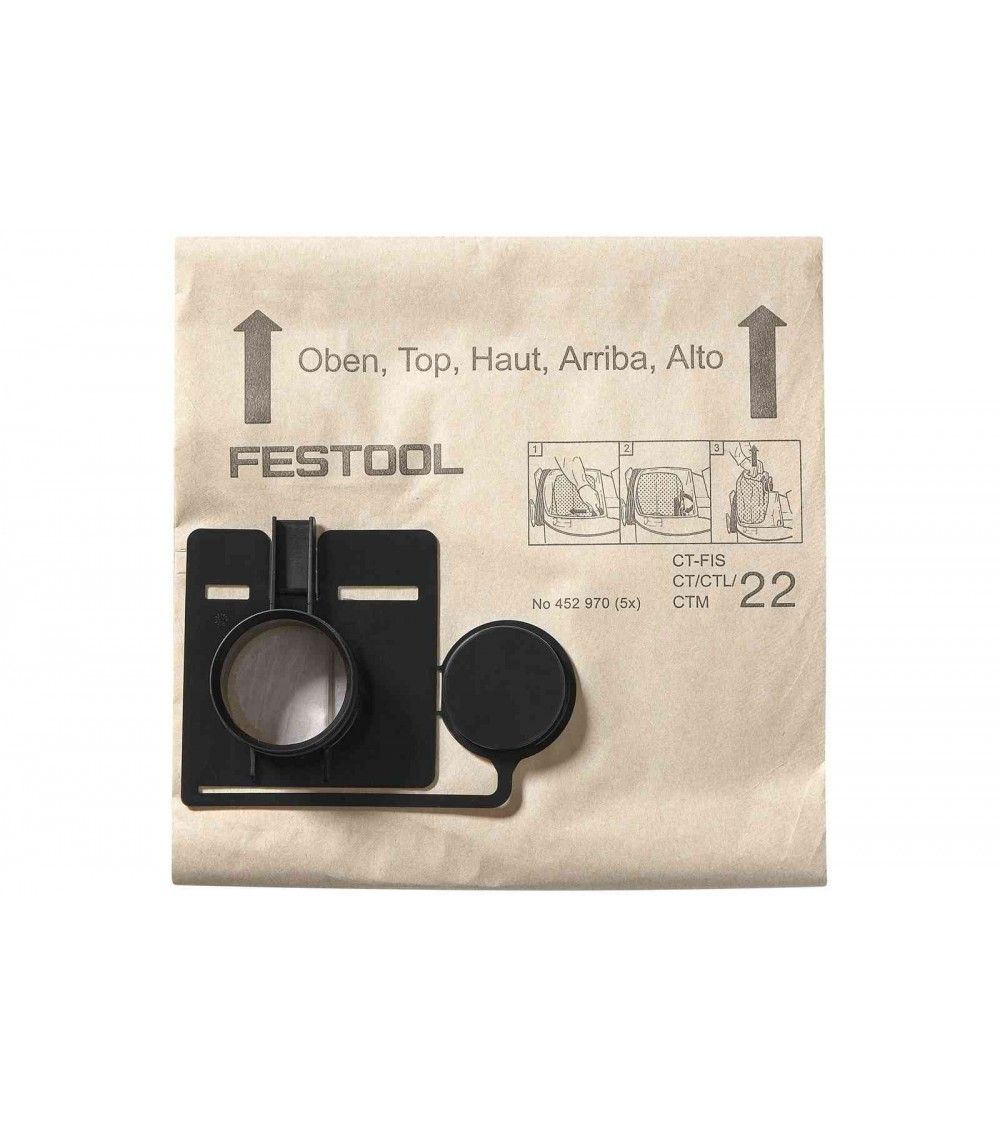 Festool Filtro maišas FIS-CT 44/5, KAINA BE PVM: 53.37, KODAS: 452972 | 001