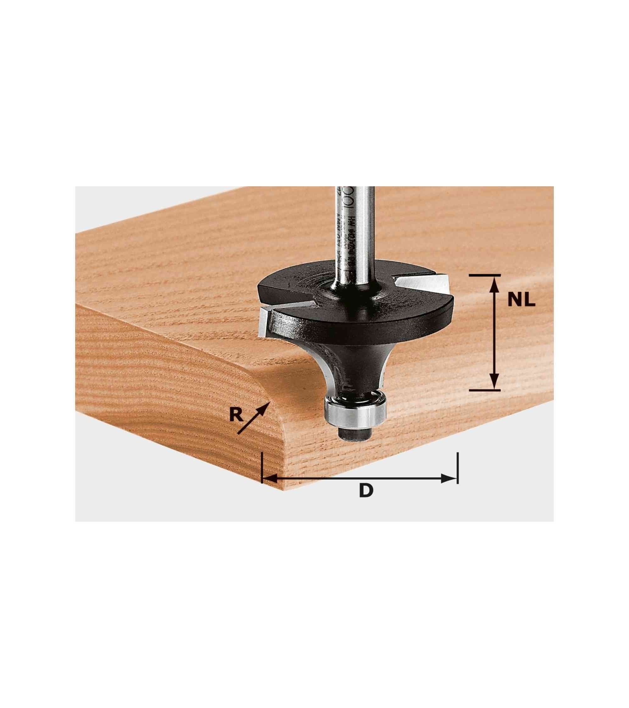 Festool Roundover cutter HW S8 D38,1/R12,7 KL, KAINA BE PVM: 70.326, KODAS: 491016 | 001