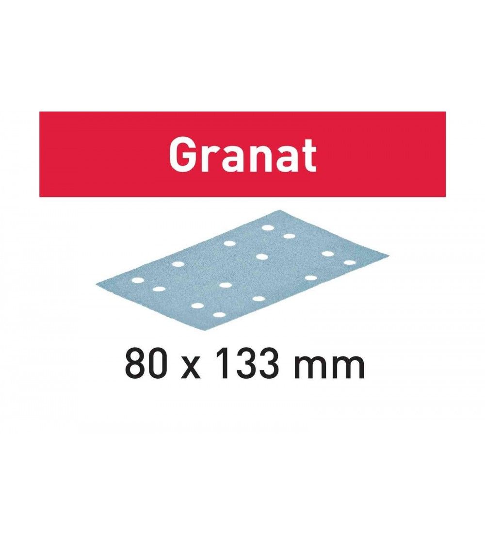 Festool Abrasive sheet STF 80x133 P80 GR/10 Granat, KAINA BE PVM: 10.179, KODAS: 497128 | 001