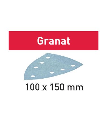 Festool Sanding disc STF DELTA/9 P120 GR/100 Granat, KAINA BE PVM: 63.648, KODAS: 577546 | 001