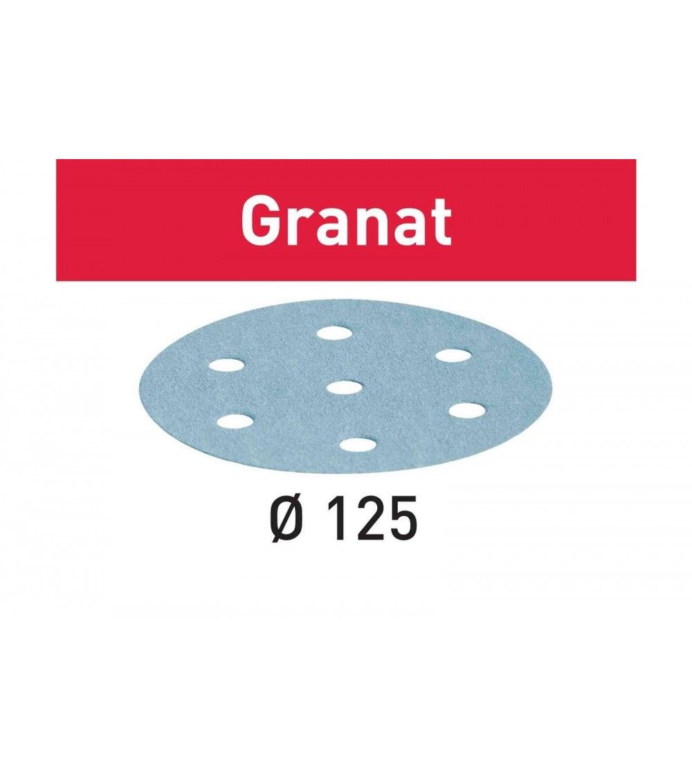 Festool Abrasive sheet STF D125/8 P80 GR/50 Granat, KAINA BE PVM: 45.45, KODAS: 497167 | 001