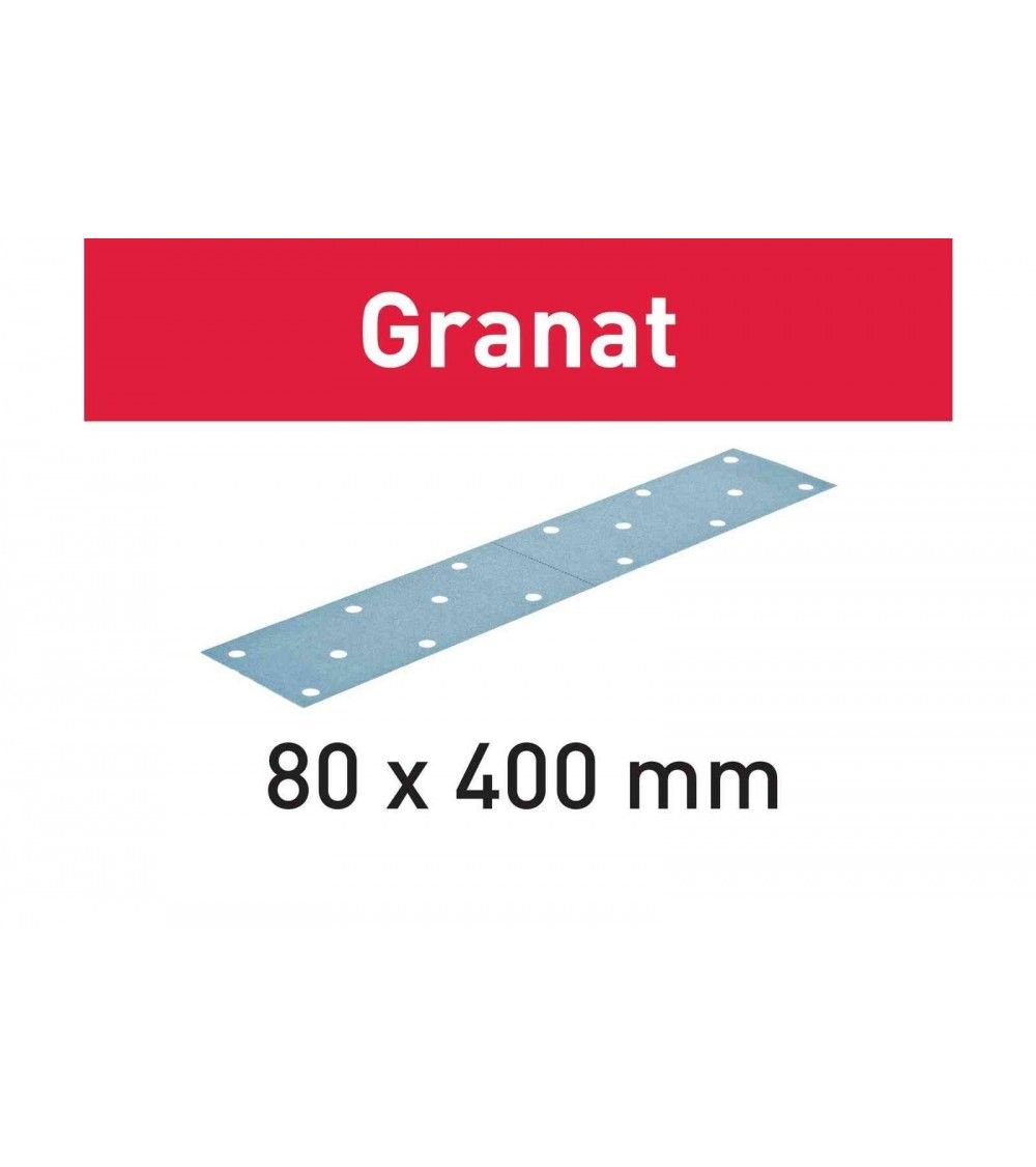 Festool Abrasive sheet STF 80x400 P80 GR/50 Granat, KAINA BE PVM: 64.773, KODAS: 497159 | 001