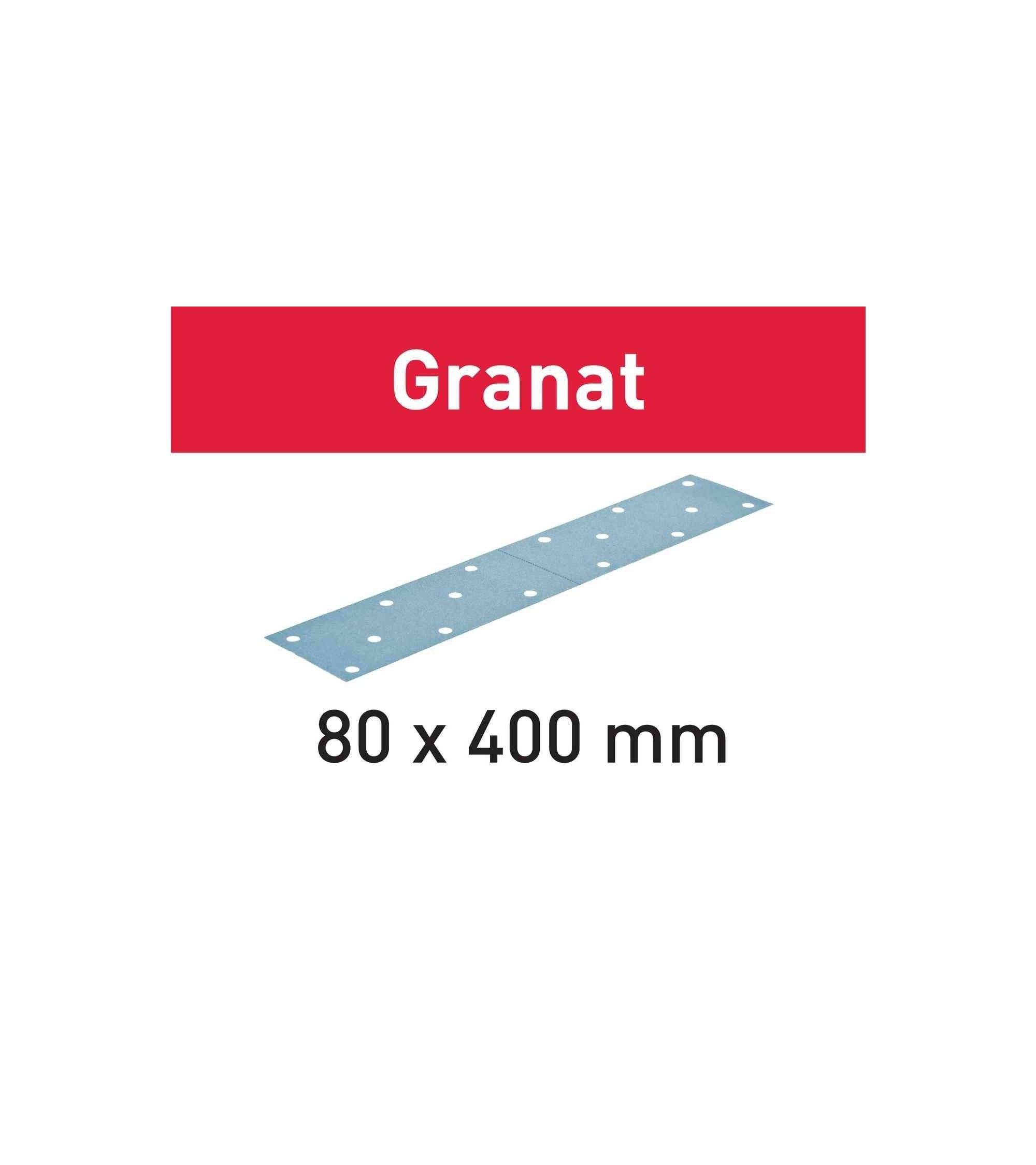 Festool Abrasive sheet STF 80x400 P120 GR/50 Granat, KAINA BE PVM: 55.116, KODAS: 497160 | 001