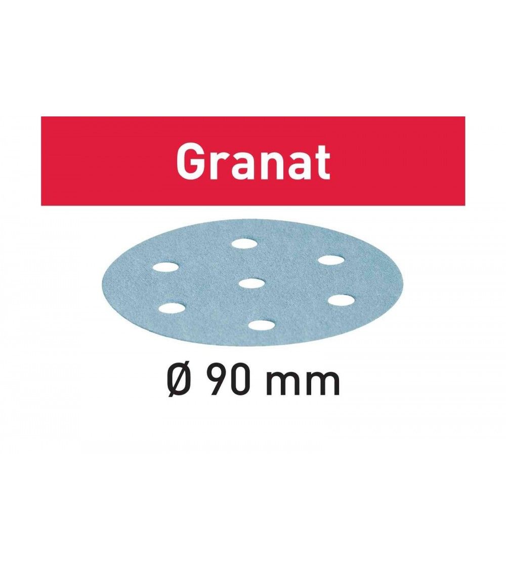 Festool Abrasive sheet STF D90/6 P400 GR/100 Granat, KAINA BE PVM: 50.076, KODAS: 497373 | 001