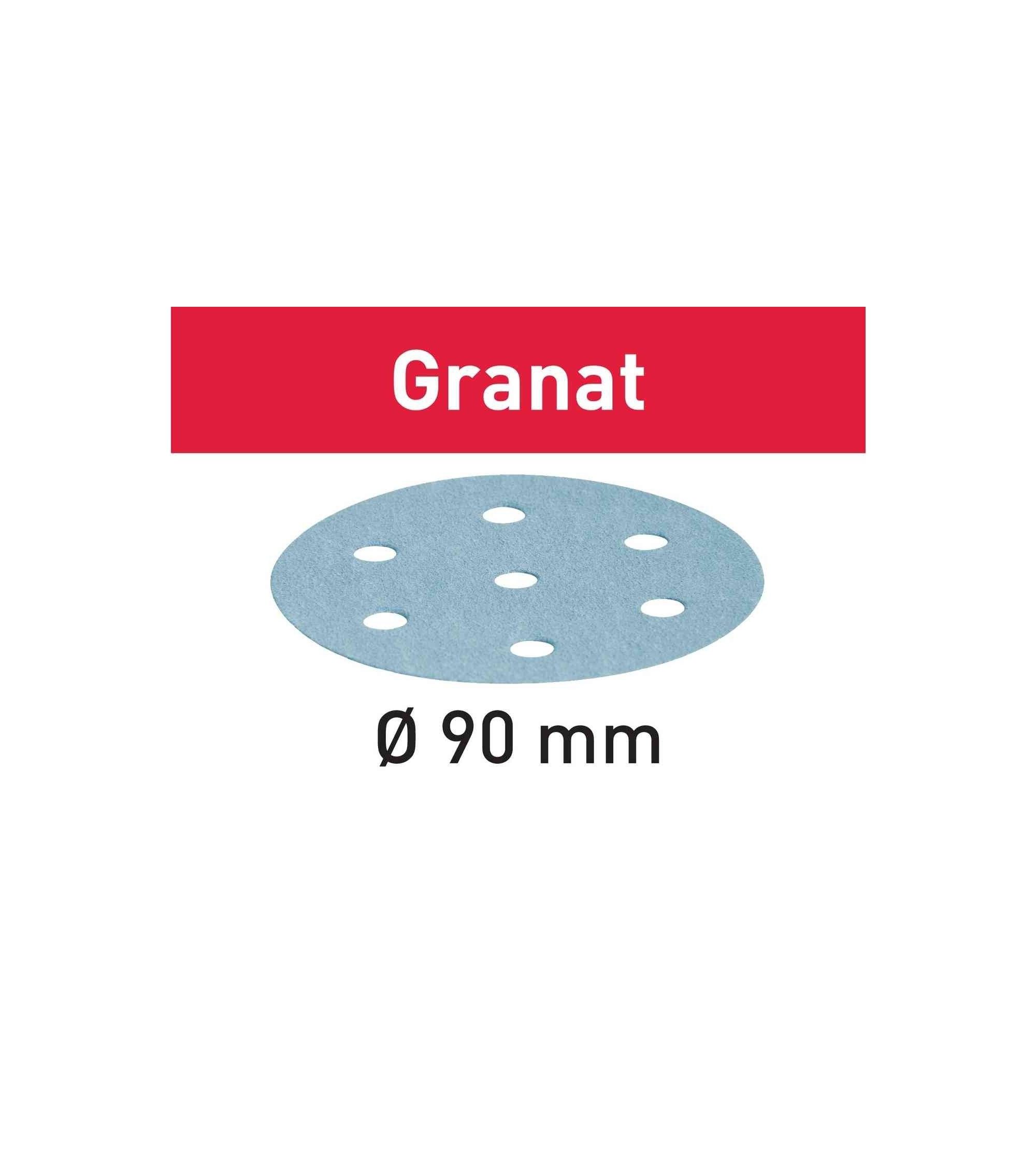Festool Abrasive sheet STF D90/6 P150 GR/100 Granat, KAINA BE PVM: 50.076, KODAS: 497368 | 001
