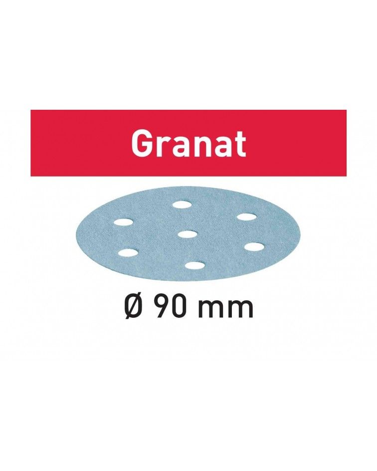Festool Abrasive sheet STF D90/6 P100 GR/100 Granat, KAINA BE PVM: 50.076, KODAS: 497366 | 001