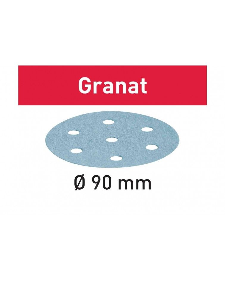 Festool Abrasive sheet STF D90/6 P80 GR/50 Granat, KAINA BE PVM: 29.511, KODAS: 497365 | 001