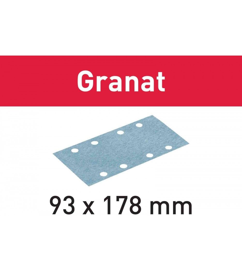 Festool Abrasive sheet STF 93X178 P120 GR/100 Granat, KAINA BE PVM: 69.507, KODAS: 498936 | 001