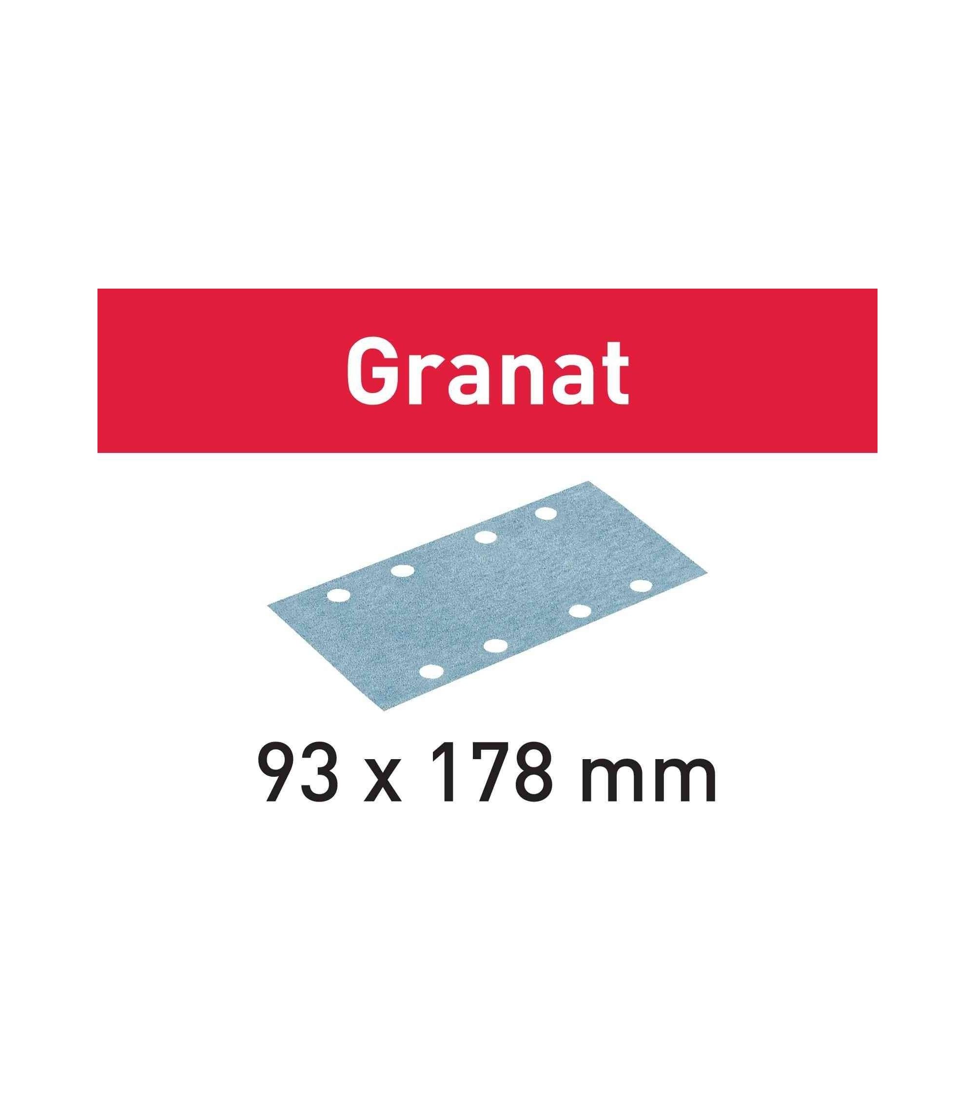 Festool Abrasive sheet STF 93X178 P220 GR/100 Granat, KAINA BE PVM: 69.507, KODAS: 498939 | 001