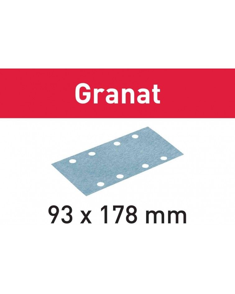 Festool Abrasive sheet STF 93X178 P220 GR/100 Granat, KAINA BE PVM: 69.507, KODAS: 498939 | 001