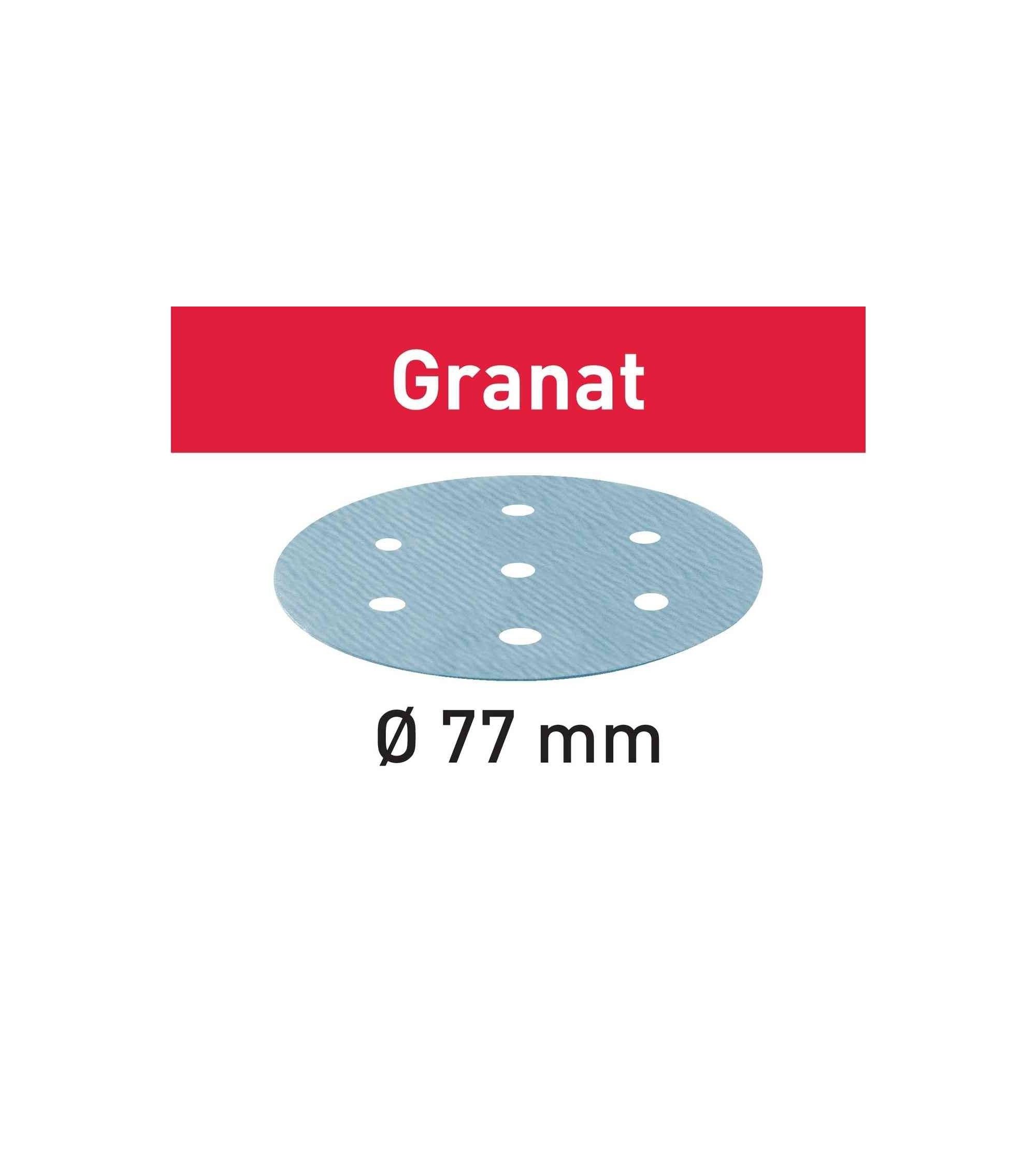 Festool Abrasive sheet STF D77/6 P180 GR/50 Granat, KAINA BE PVM: 23.85, KODAS: 497408 | 001