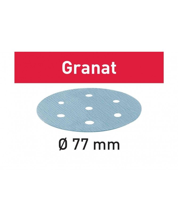 Festool Abrasive sheet STF D77/6 P180 GR/50 Granat, KAINA BE PVM: 23.85, KODAS: 497408 | 001