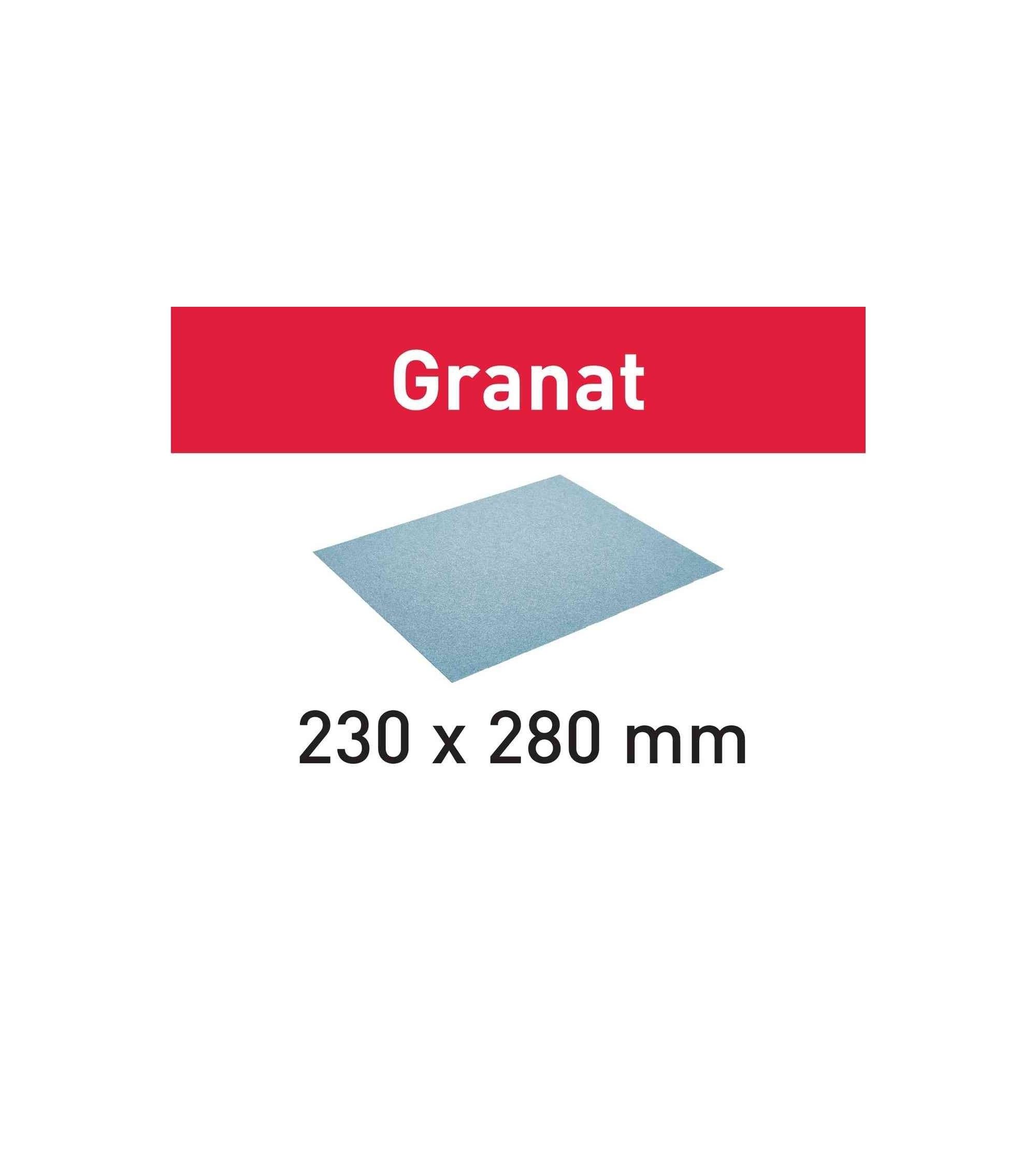 Festool Abrasive paper 230x280 P120 GR/10 Granat, KAINA BE PVM: 11.106, KODAS: 201260 | 001