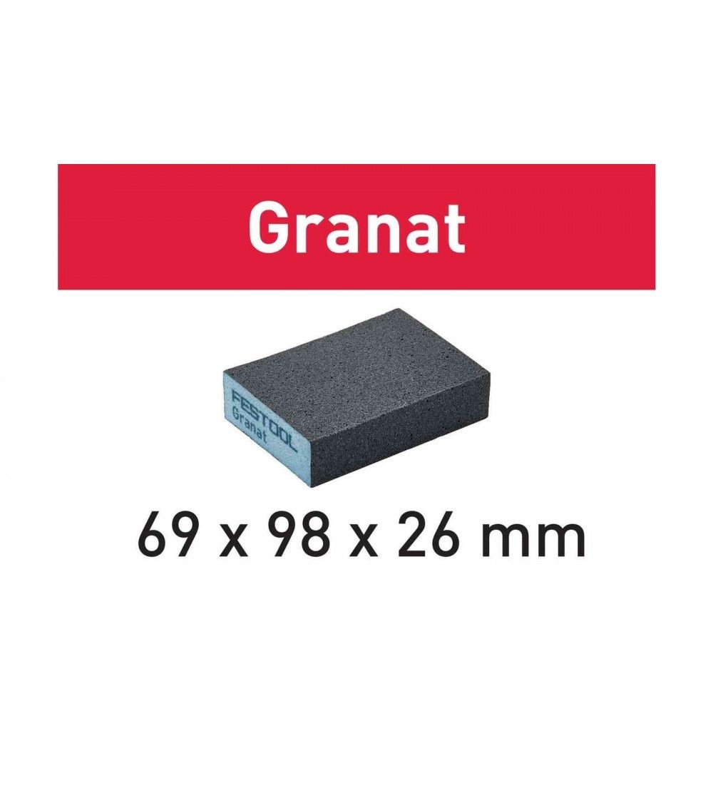 Festool Sanding block 69x98x26 60 GR/6 Granat, KAINA BE PVM: 5.346, KODAS: 201081 | 001