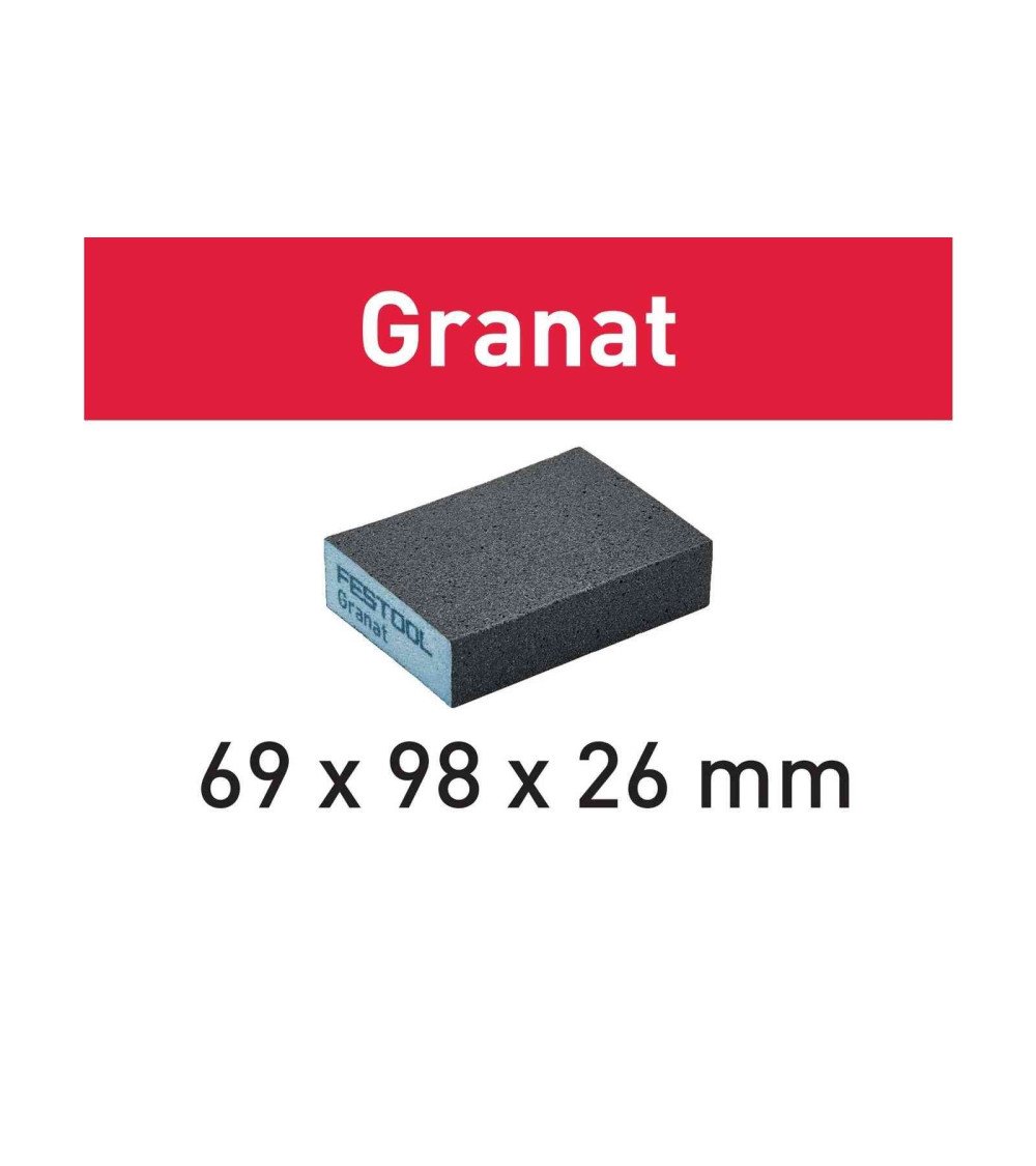 Festool Шлифовальная губка 69x98x26 60 GR/6 Granat, KAINA BE PVM: 5.346, KODAS: 201081 | 001