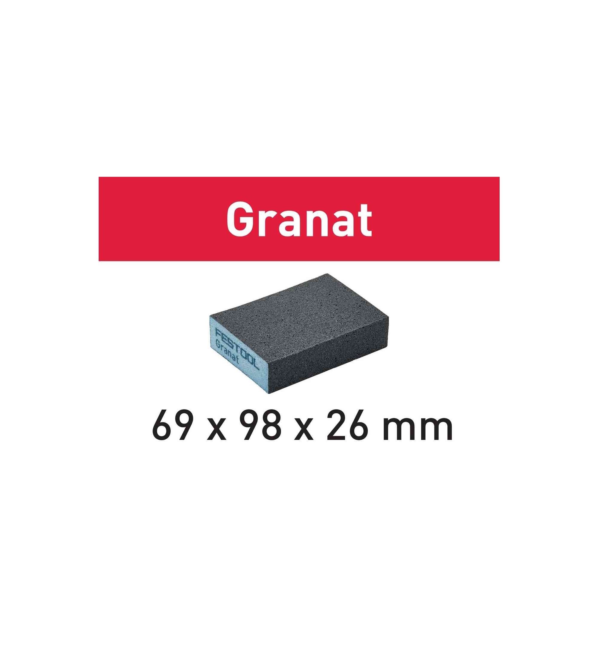 Festool Sanding block 69x98x26 36 GR/6 Granat, KAINA BE PVM: 5.346, KODAS: 201080 | 001